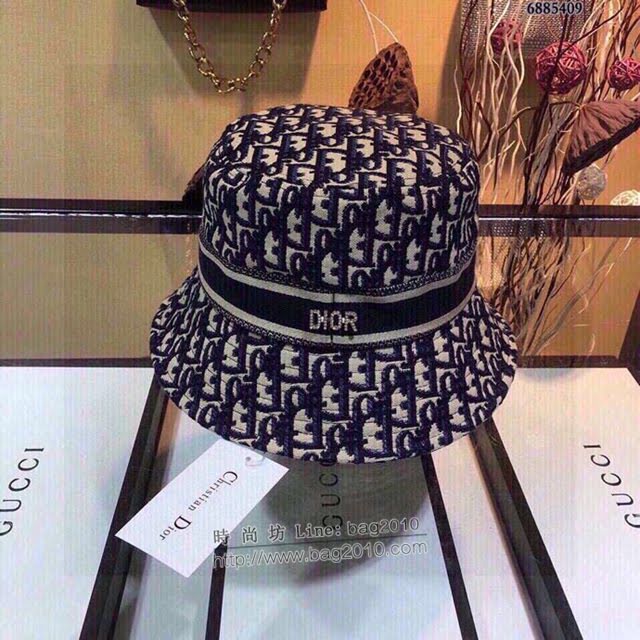 Dior新品女士帽子 迪奧動物新款織帶漁夫帽  mm1432